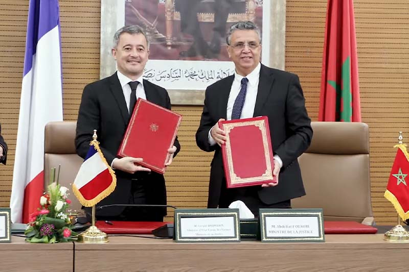 وهبي يلتقي وزير العدل الفرنسي