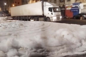 رغوة في شوارع بالبيضاء