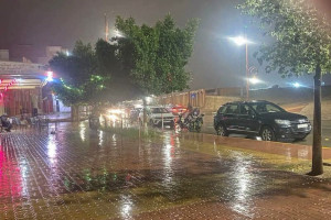 أمطار تربك حركة المرور في تنغير