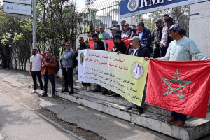 احتجاج مستخدمي النقل واللوجستيك