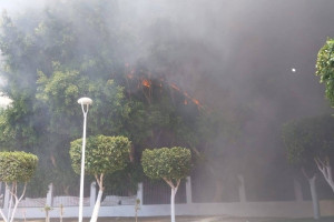 حريق يلتهم بناية المسبح البلدي بالناظور