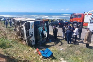 انقلاب حافلة يخلف جرحى بالجديدة