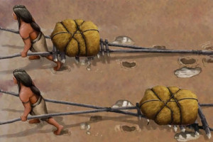 متنزه أمريكي يكشف تقنيات بشرية تاريخية لنقل الأحمال